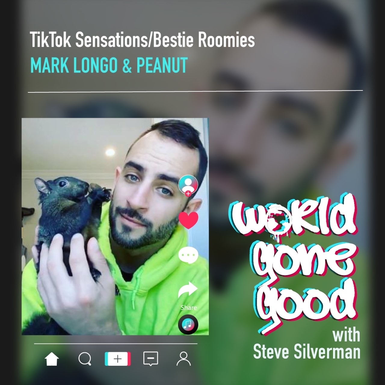 Mark Longo and Peanut the squirrel